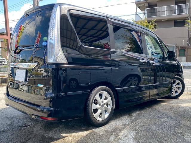 セレナ ハイウェイスター　Ｓ－ハイブリッド　ユーザー買取車　ワンオーナー　外ＨＤＤナビ　フルセグ　フリップダウンモニター　Ｂカメラ　両側パワスラ　スマートキー２個　純正１６インチＡＷ　クルコン　キセノンヘッド　外ＬＥＤフォグ　バイザー　マット（10枚目）