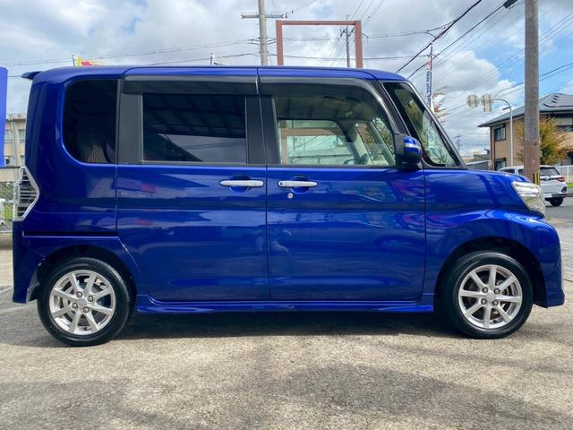 タント カスタムX ユーザー買取車 ストラーダSDナビ フルセグ ETC スマートキー LEDヘッド 左パワスラ 革調シートカバー 外レーダー探知機 オートライト 純正AW 取説 保証書 ドラレコ マット バイザー(14枚目)