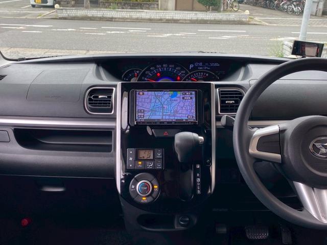 タント カスタムX ユーザー買取車 ストラーダSDナビ フルセグ ETC スマートキー LEDヘッド 左パワスラ 革調シートカバー 外レーダー探知機 オートライト 純正AW 取説 保証書 ドラレコ マット バイザー(37枚目)