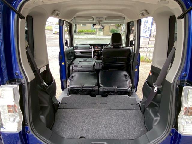 タント カスタムX ユーザー買取車 ストラーダSDナビ フルセグ ETC スマートキー LEDヘッド 左パワスラ 革調シートカバー 外レーダー探知機 オートライト 純正AW 取説 保証書 ドラレコ マット バイザー(54枚目)