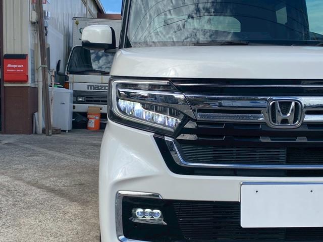 N-BOXカスタム Lターボ ユーザー買取車 ワンオーナー ギャザーズナビ Bカメラ ETC 前後ドラレコ 両側パワスラ ホンダセンシング USBポート スマートキー2個 ハーフレザーシート サイドバイザー マット 取説&保証書(5枚目)