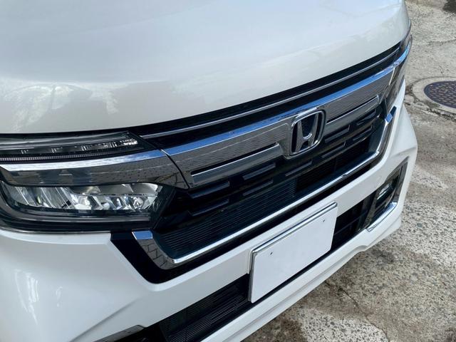 N-BOXカスタム Lターボ ユーザー買取車 ワンオーナー ギャザーズナビ Bカメラ ETC 前後ドラレコ 両側パワスラ ホンダセンシング USBポート スマートキー2個 ハーフレザーシート サイドバイザー マット 取説&保証書(7枚目)