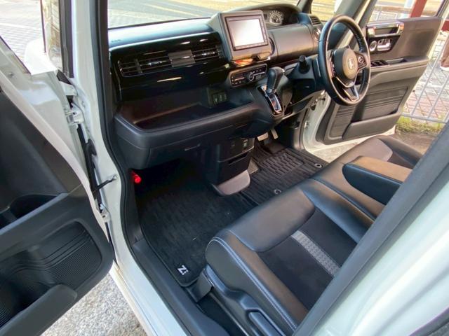 N-BOXカスタム Lターボ ユーザー買取車 ワンオーナー ギャザーズナビ Bカメラ ETC 前後ドラレコ 両側パワスラ ホンダセンシング USBポート スマートキー2個 ハーフレザーシート サイドバイザー マット 取説&保証書(55枚目)