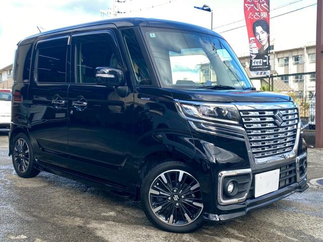 スペーシアカスタム ハイブリッドＸＳターボ　ユーザー買取　ワンオーナー　純正８インチナビ　フルセグ　全方位モニター用カメラパッケージ　コムテック製ミラー型ドラレコ　ＥＴＣ　両側パワースライドドア　ＨＵＤ　ＬＥＤヘッド　ハーフレザー　パドルシフト（23枚目）