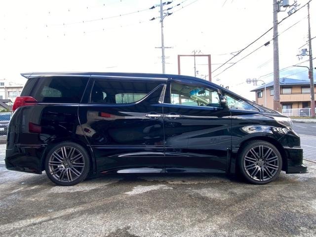 アルファード ２．５Ｘ　アルパインビックＸ　フルセグ　アルパインフリップダウンモニター　ＴＲＤ製Ｆ／Ｓ／Ｒエアロ　ＥＴＣ　アネーロコラソン２０インチＡＷ　両側パワースライド　Ｆ／Ｒカメラ　オートライト　バイザー　社外ハンドル（15枚目）