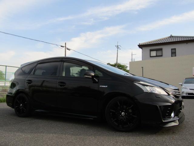 トヨタ プリウスa ｓ フルカスタム アルパインｈｄｄナビ フルエアロ 外グリル １８インチアルミ タイヤ前後４本新品 85 0万円 平成24年 12年 大阪府 中古車 価格 Com