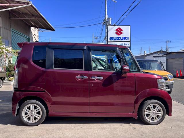 N-BOXカスタム G・Lパッケージ プッシュスタート、純正Gathersナビ(VXM‐128VSX)、TV、ETC、バックカメラ、ステアリングスイッチ、電動格納ミラー、純正14インチアルミホイール、片側パワースライドドア(7枚目)