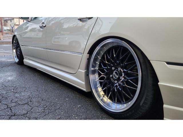 セルシオ C仕様 5☆鑑定付き 後期最終型 新品フルエアロ&AME20インチAW エアサスコントローラー ステンレスリアストレートマフラー 黒革エアシート ETC DVDチェンジャー Bカメラ オプションコーナーポール(32枚目)