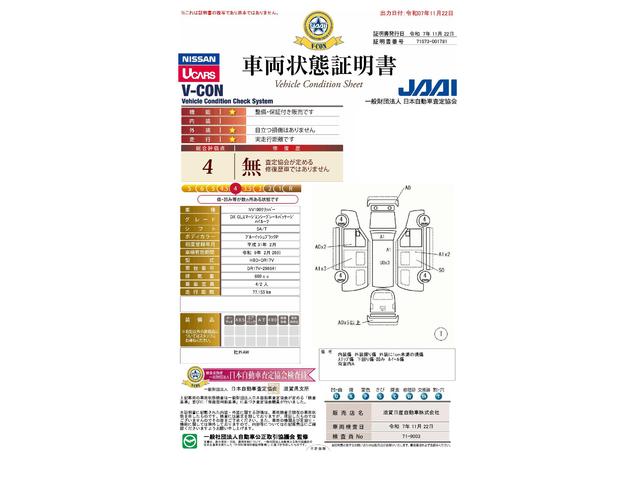 車両状態評価書