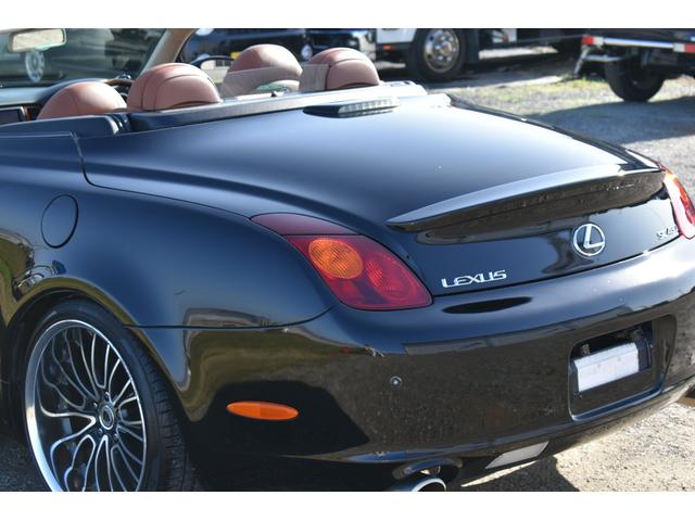 430SCV 純正ナビ 本革シート 茶革シート シートヒーター パワーシート ETC ウッドコンビハンドル マークレビンソン ローダウン 社外19AW(47枚目)