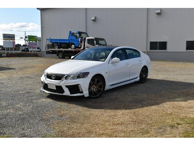 GS350 マークレビンソン 社外エアロ 社外アルミ ローダウン サンルーフ 革シート LED オートエアコン(80枚目)