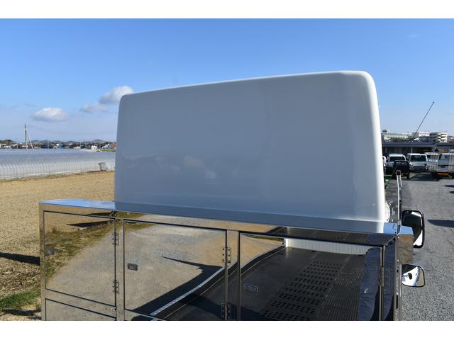 積載車 ステンレス加工 油圧リアゲート ユニックネオ5 ハイルーフ ベッド付き カーテン 内装LED コーナーLED フルメッキ装着 レーダー ドラレコ ETC 社外ナビ TV走行中OK 道具箱(61枚目)
