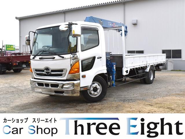 ベースグレード 4トンユニック タダノ4段ユニック フックイン ETC 新品メッキバンパー メッキグリル メッキコーナーパネル メッキミラーカバー 荷台寸法 長さ518幅210 乗車定員3人 6速ミッション ABS(3枚目)