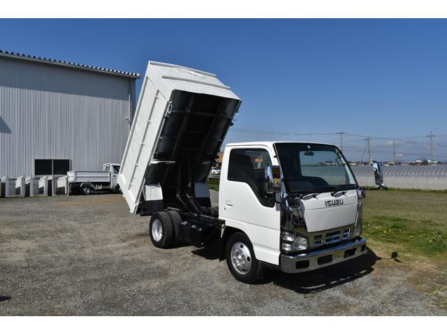 強化ダンプ 3トン深ダンプ 観音開き仕様 3ペダル 5速ミッション車 ディーゼル車 土砂禁ダンプ エアーバック 新品メッキバンパー メッキミラーカバー メッキコーナーパネル メッキグリル ロープフック左右5カ所(36枚目)