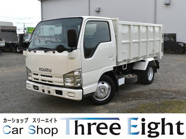 エルフトラック 　３トン深ダンプ　観音開きドア　パワステアリング　パワーウィンドウ　ＡＢＳ　ＥＴＣ　シート運転席張替え済み　白色再塗装済み　土砂禁車両　乗車定員３人　型式ＢＤＧ－ＮＫＲ８５ＡＮ　積載量３０００キロ　６速（3枚目）