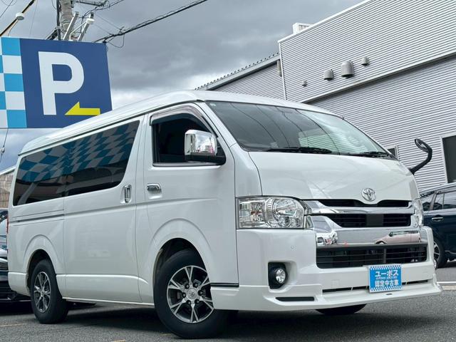 ハイエースワゴン ＧＬ　ロングファインテックツアラー・禁煙車・デジタルインナーミラー・両側電動スライドドア・モデリスタＦエアロ・ナビ・ＴＶ・パノラマビューモニター・Ｂｌｕｅｔｏｏｔｈ対応・前後ドラレコ・純正１５インチＡＷ（9枚目）