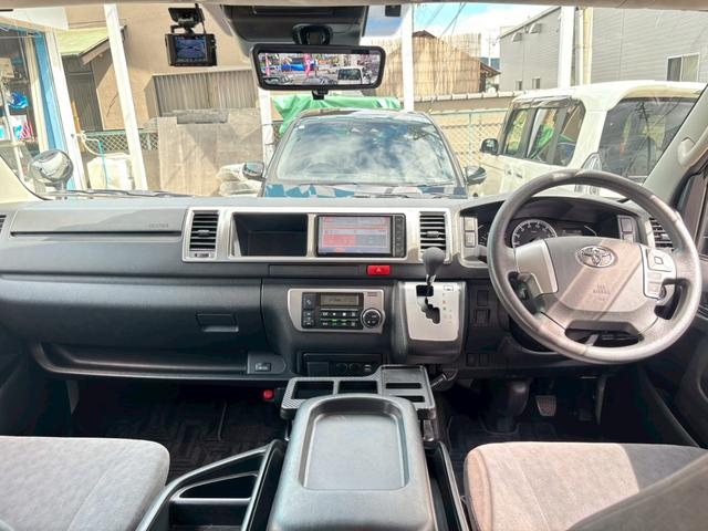 ハイエースワゴン ＧＬ　ロングファインテックツアラー・禁煙車・デジタルインナーミラー・両側電動スライドドア・モデリスタＦエアロ・ナビ・ＴＶ・パノラマビューモニター・Ｂｌｕｅｔｏｏｔｈ対応・前後ドラレコ・純正１５インチＡＷ（48枚目）