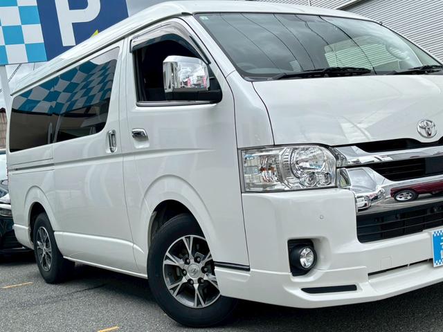 ハイエースワゴン ＧＬ　ロングファインテックツアラー・禁煙車・デジタルインナーミラー・両側電動スライドドア・モデリスタＦエアロ・ナビ・ＴＶ・パノラマビューモニター・Ｂｌｕｅｔｏｏｔｈ対応・前後ドラレコ・純正１５インチＡＷ（52枚目）