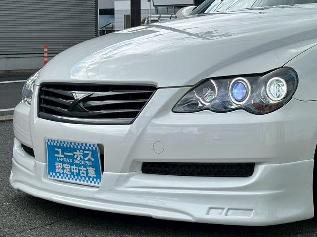 マークＸ ２５０Ｇ　Ｆパッケージスマートエディション　禁煙車・フルエアロ・ＶＩＡＩＲエアサス・ＴＥＩＮ車庫調・ケンウッドナビ・ＴＶ・Ｒカメラ・ＥＴＣ・ＷＯＲＫ１９ホイール・黒革調シートカバー・イカリング付ヘッドライト・Ｄ席パワーシート・プッシュスタート（13枚目）