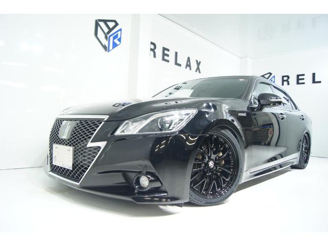 クラウンハイブリッド アスリートＳ　新品バカンスゴーストＭ１ホイール　新品タイヤ　新品フルタップ減衰調整付車高調　ＬＥＤフォグ　クルーズコントロール　パワーシート　シートヒーター　ハンドルヒーター　ＥＴＣ　純正マルチナビ　バックカメラ（2枚目）