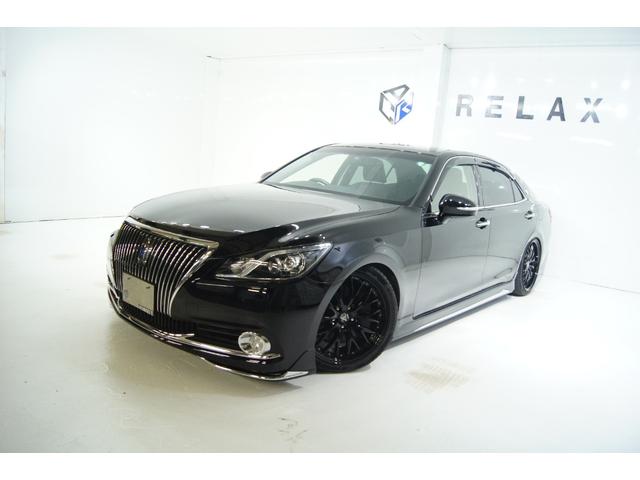 クラウンマジェスタ Fバージョン 3点フルモデリスタエアロ 新品バカンスGhostM1ホイール19in 新品タイヤ 新品フルタップ減衰調整付車高調 黒本革シート ウッドコンビハンドル ETC オートクルーズ LEDヘッド LEDフォグ(12枚目)