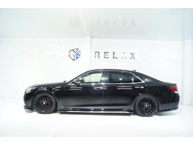 クラウンマジェスタ Fバージョン 3点フルモデリスタエアロ 新品バカンスGhostM1ホイール19in 新品タイヤ 新品フルタップ減衰調整付車高調 黒本革シート ウッドコンビハンドル ETC オートクルーズ LEDヘッド LEDフォグ(13枚目)