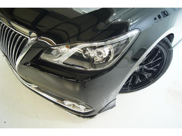クラウンマジェスタ Fバージョン 3点フルモデリスタエアロ 新品バカンスGhostM1ホイール19in 新品タイヤ 新品フルタップ減衰調整付車高調 黒本革シート ウッドコンビハンドル ETC オートクルーズ LEDヘッド LEDフォグ(46枚目)
