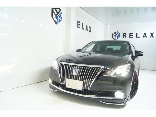 クラウンマジェスタ Fバージョン 3点フルモデリスタエアロ 新品バカンスGhostM1ホイール19in 新品タイヤ 新品フルタップ減衰調整付車高調 黒本革シート ウッドコンビハンドル ETC オートクルーズ LEDヘッド LEDフォグ(47枚目)