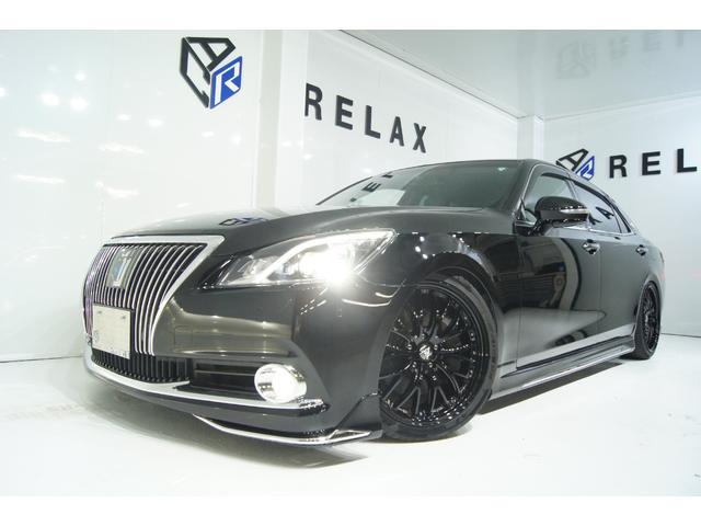 クラウンマジェスタ Fバージョン 3点フルモデリスタエアロ 新品バカンスGhostM1ホイール19in 新品タイヤ 新品フルタップ減衰調整付車高調 黒本革シート ウッドコンビハンドル ETC オートクルーズ LEDヘッド LEDフォグ(48枚目)