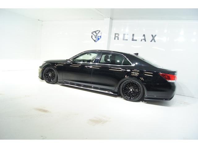 クラウンマジェスタ Fバージョン 3点フルモデリスタエアロ 新品バカンスGhostM1ホイール19in 新品タイヤ 新品フルタップ減衰調整付車高調 黒本革シート ウッドコンビハンドル ETC オートクルーズ LEDヘッド LEDフォグ(53枚目)