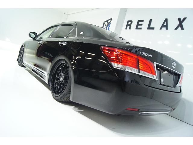 クラウン ロイヤルサルーン　新品バカンスゴーストＭ１ホイール１９インチ　新品タイヤ　新品フルタップ減衰調整付車高調　新品クラッツィオ製革調シートカバー　新品フロントスポイラー　モデリスタメッキモール　ＥＴＣ　バックカメラ（45枚目）