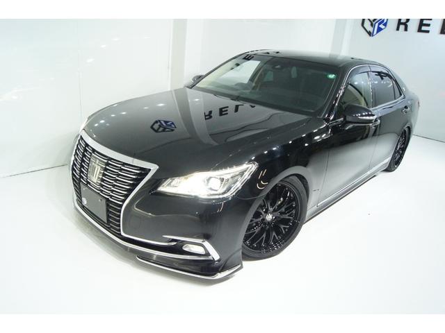 クラウン ロイヤルサルーン　新品バカンスゴーストＭ１ホイール１９インチ　新品タイヤ　新品フルタップ減衰調整付車高調　新品クラッツィオ製革調シートカバー　新品フロントスポイラー　モデリスタメッキモール　ＥＴＣ　バックカメラ（49枚目）