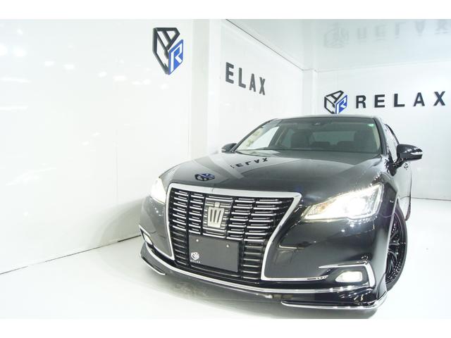 クラウン ロイヤルサルーン　新品バカンスゴーストＭ１ホイール１９インチ　新品タイヤ　新品フルタップ減衰調整付車高調　新品クラッツィオ製革調シートカバー　新品フロントスポイラー　モデリスタメッキモール　ＥＴＣ　バックカメラ（54枚目）