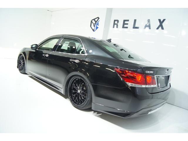 クラウン アスリートG 新品バカンスジェントルマンフロントスポイラー 新品バカンスゴーストM1ホイール 新品タイヤ 新品フルタップ減衰調整付車高調 LEDフォグ HIDヘッドライト シートメモリー オートクルーズ 本革シート(4枚目)