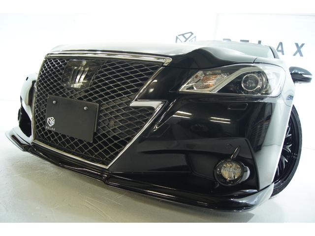 クラウン アスリートG 新品バカンスジェントルマンフロントスポイラー 新品バカンスゴーストM1ホイール 新品タイヤ 新品フルタップ減衰調整付車高調 LEDフォグ HIDヘッドライト シートメモリー オートクルーズ 本革シート(12枚目)