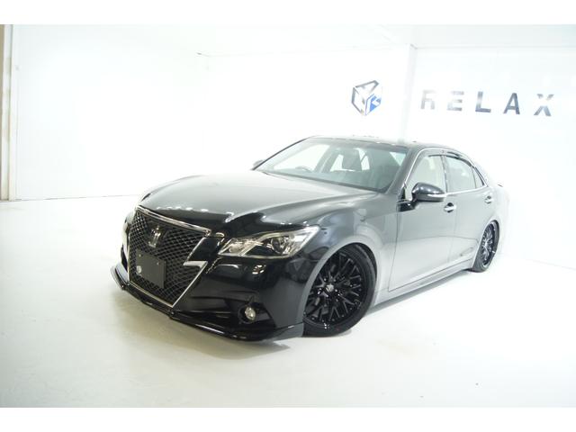 クラウン アスリートG 新品バカンスジェントルマンフロントスポイラー 新品バカンスゴーストM1ホイール 新品タイヤ 新品フルタップ減衰調整付車高調 LEDフォグ HIDヘッドライト シートメモリー オートクルーズ 本革シート(30枚目)