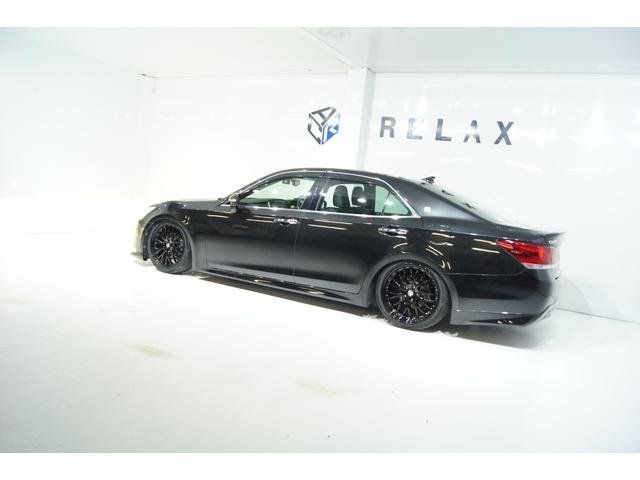 クラウン アスリートG 新品バカンスジェントルマンフロントスポイラー 新品バカンスゴーストM1ホイール 新品タイヤ 新品フルタップ減衰調整付車高調 LEDフォグ HIDヘッドライト シートメモリー オートクルーズ 本革シート(44枚目)