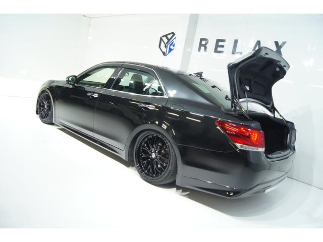 クラウン アスリートG 新品バカンスジェントルマンフロントスポイラー 新品バカンスゴーストM1ホイール 新品タイヤ 新品フルタップ減衰調整付車高調 LEDフォグ HIDヘッドライト シートメモリー オートクルーズ 本革シート(45枚目)