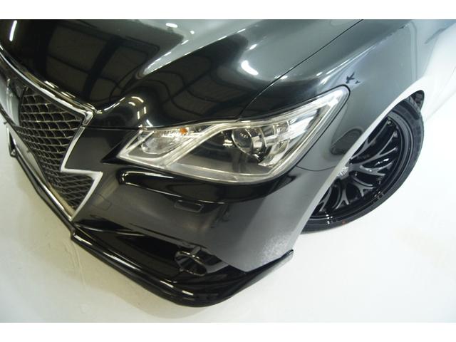 クラウン アスリートG 新品バカンスジェントルマンフロントスポイラー 新品バカンスゴーストM1ホイール 新品タイヤ 新品フルタップ減衰調整付車高調 LEDフォグ HIDヘッドライト シートメモリー オートクルーズ 本革シート(49枚目)