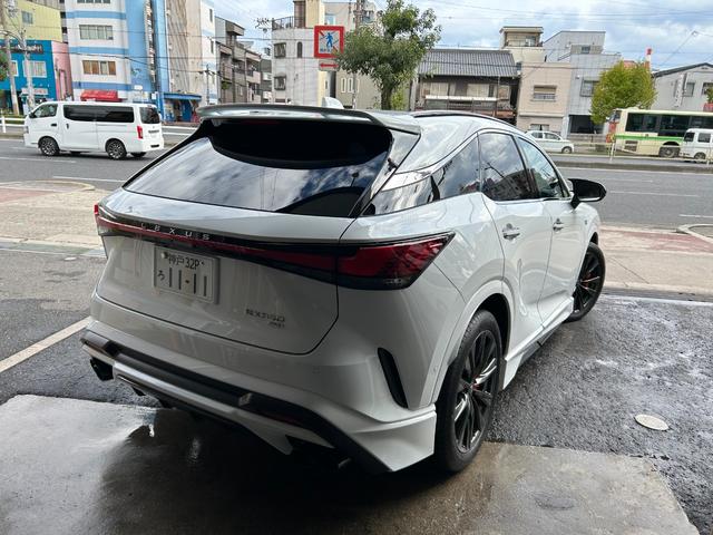 RX RX350 Fスポーツ 法人ワンオーナー・純正ナビ・フルセグ・パノラミックビューモニター・パノラマルーフ・ハーフレザー・マークレビンソン・レクサスチームメイト・デジタルインナーミラー・TRDエアロ・マフラー・リアスポイラー(6枚目)