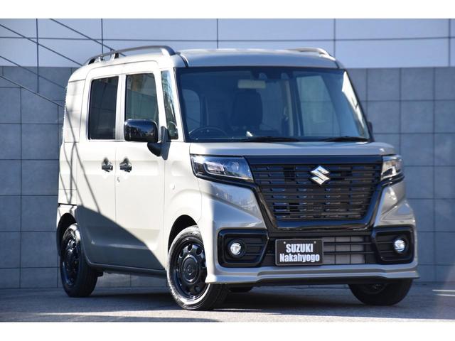 スペーシアベース ＸＦ　届出済未使用車／デュアルカメラブレーキサポート／シートヒーター／ＬＥＤヘッドライト／アダプティブクルーズコントロール／オーバーヘッドシェルフ／純正ＡＷ／リアパーキングセンサー／右側パワースライドドア／（4枚目）