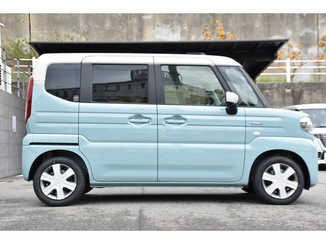 スペーシア ハイブリッドＸ　新車未登録車／メーカーオプション９インチナビ／全方位カメラ／２トーン車／フルセグＴＶ／両側パワースライドドア／シートヒーター／オートライト／オートハイビームーＬＥＤヘッドライト（6枚目）