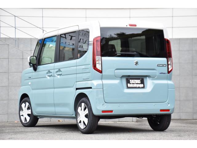 スペーシア ハイブリッドＸ　新車未登録車／メーカーオプション９インチナビ／全方位カメラ／２トーン車／フルセグＴＶ／両側パワースライドドア／シートヒーター／オートライト／オートハイビームーＬＥＤヘッドライト（8枚目）