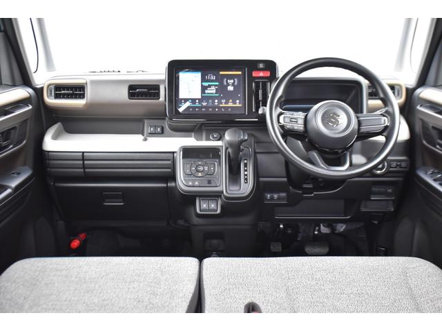 スペーシア ハイブリッドＸ　新車未登録車／メーカーオプション９インチナビ／全方位カメラ／２トーン車／フルセグＴＶ／両側パワースライドドア／シートヒーター／オートライト／オートハイビームーＬＥＤヘッドライト（57枚目）