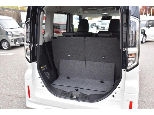 スペーシアカスタム ハイブリッドＸＳターボ　新車未登録車／デュアルセンサーブレーキサポートＩＩ／メーカー９インチナビ／全方位カメラモニター／両側パワースライドドア／ステアリングヒーター／シートヒーター／アダプティブクルーズコントロール／純正ＡＷ（15枚目）