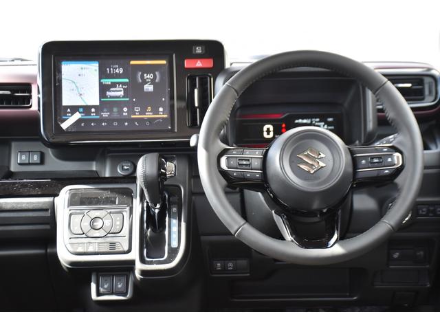 スペーシアカスタム ハイブリッドＸＳターボ　新車／メーカーオプション９インチナビ／全方位カメラ／２トーン車／ターボ車／両側パワースライドドア／ＬＥＤヘッドライト／フォグライト／オートライト／オートハイビーム／リアパーキングブレーキ（55枚目）