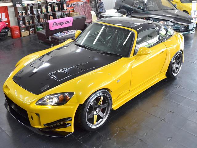 Ｓ２０００ ベースグレード　２Ｌ後期最終２００型　ＳＰＯＯＮハードＴＯＰ　Ｊ’ｓタイプＳエアロ　ＶＯＬＴＥＸカーボンＧＴウイング　ワイドボディＫＩＴ　ＴＥ３７アルミ　ブレンボキャリパー　ＯＨＬＩＮＳ車高調　ＥＣＵ　ボディ補強（23枚目）