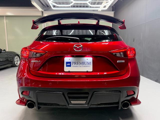 アクセラスポーツ 22XD Lパッケージ サンルーフ ナイトスポーツフルエアロ&Rスポ HKS車高調 アドバンレーシング18AW F・Rスリットローター Kスポーツキャリパー ナイトスポーツマフラー&インテークパイプ スマートブレーキ(3枚目)