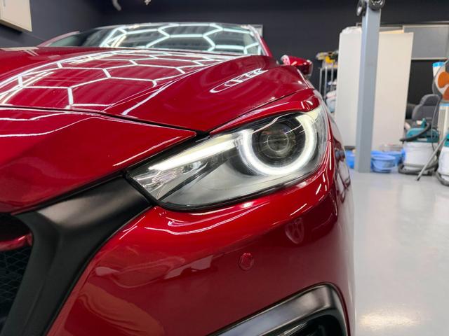 アクセラスポーツ 22XD Lパッケージ サンルーフ ナイトスポーツフルエアロ&Rスポ HKS車高調 アドバンレーシング18AW F・Rスリットローター Kスポーツキャリパー ナイトスポーツマフラー&インテークパイプ スマートブレーキ(11枚目)