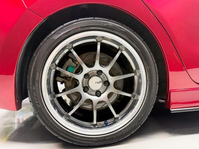 アクセラスポーツ 22XD Lパッケージ サンルーフ ナイトスポーツフルエアロ&Rスポ HKS車高調 アドバンレーシング18AW F・Rスリットローター Kスポーツキャリパー ナイトスポーツマフラー&インテークパイプ スマートブレーキ(30枚目)